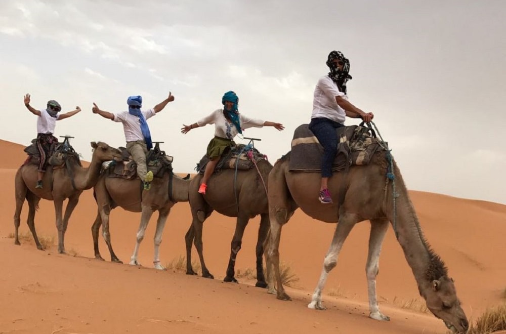 luxury camel trekking Morocco