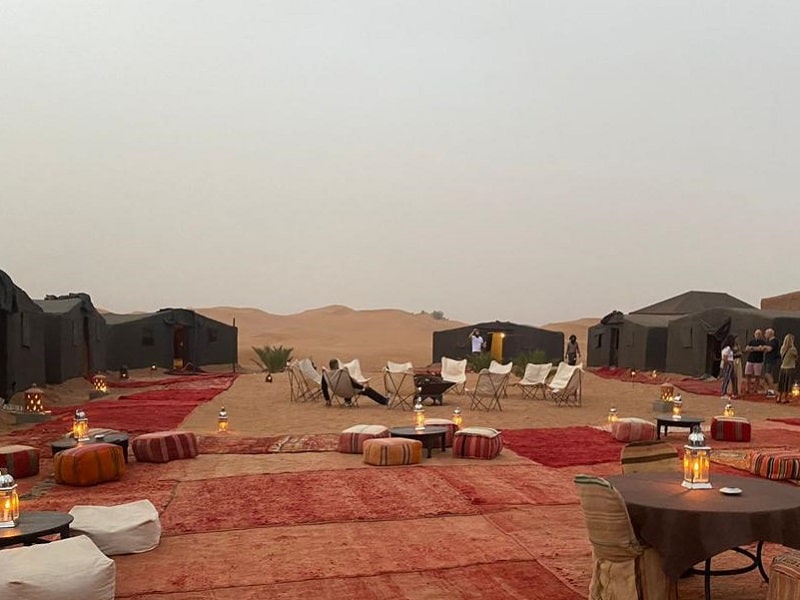 Camp in M'hamid desert