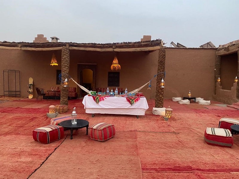 Desert camp M'hamid